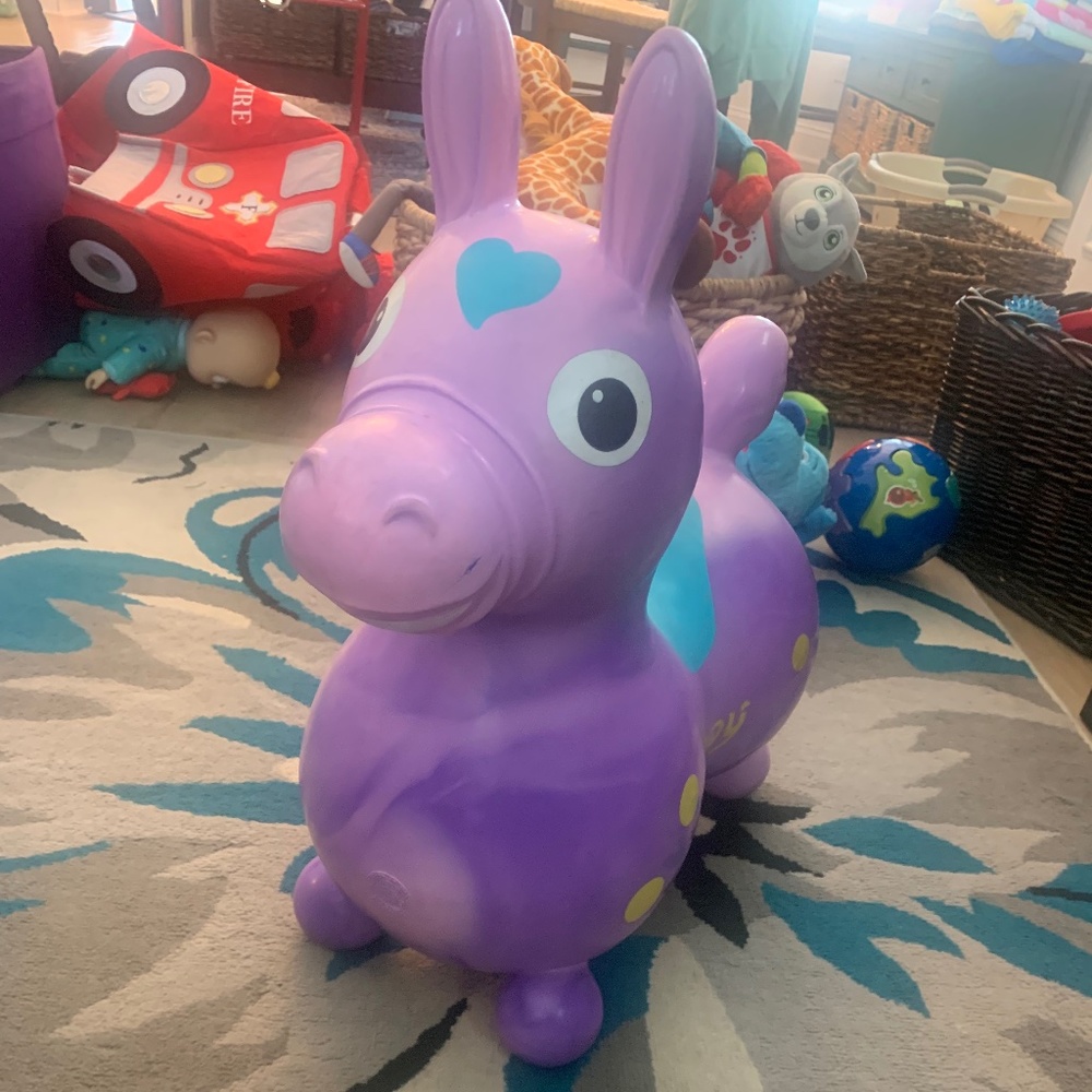 Rosy Magical Unicorn Hop on Toy
